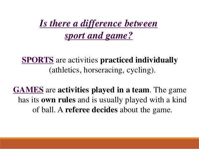 Sports And Games sports-and-games