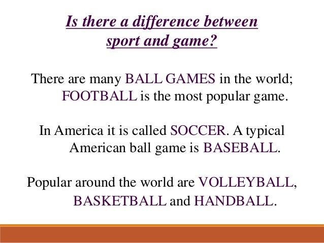 Sports And Games sports-and-games