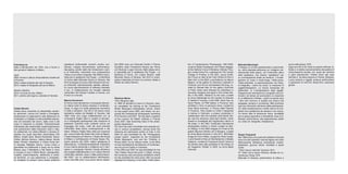 Francesca es                                            (spettacoli mulltimediali, concerti, mostre, con-      Nel 2008 vince con Samuele Cardini il Premio        tion of Contemporary Photography 1997-2000,            Manuela Mancioppi                                       suoni nelle piazze 1976.
Nata a Montevarchi nel 1979, vive e lavora a            ferenze, indagini documentarie, performance,           Equilibrio della Fondazione Musica per Roma         curators Walter Guadagnini and Filippo Maggia,         Il bisogno di un’arte esperienziale e performati-       Dagli anni 85 ai 95 rifiuta le pastoie dell’arte uf-
San giovanni Valdarno e Milano.                         dee-jaying, ascolti, testi) che rimescolano i cam-     con Studi per Luogo Comune. Nello stesso anno       at the Galleria Civica in Modena; Intimate Thou-       va, viene espressa attraverso un’ indagine mul-         ficiale e si dedica esclusivamente alla grafica di
                                                        pi di intervento, ricercando una composizione          è coprodotta per lo spettacolo Die Puppe - La       ght, curator Anna Fox, organized by The London         tisensoriale dello spazio, con l’intervento attivo      comunicazione sociale, poi, quasi per scherzo
studi:                                                  critica e una critica composta. Nel 2008 è copro-      Bambola di Carne, con Letizia Renzini, dalla        College of Printing; in the 2001, group exhibi-        dello spettatore, che diviene “spettattore” per         e sotto pseudonimo, rimette mano alle cose
2005: laurea in pittura all’accademia di belle arti     dotta per lo spettacolo Die Puppe - La Bambola         Biennale Danza di Venezia. Nel 2010 è coreo-        tion Focus on Italy at the Tisch School of Arts in     un coinvolgimento totale sul territorio. L’investi-     dell’arte e da allora espone a Firenze, Bologna,
di Firenze                                              di Carne dalla Biennale Danza di Venezia. Nel          grafa e interprete di A drum is a woman, ideato e   New York; in the 2003, Luce Notturna, by Mauro         gazione su corpo e corpo-luogo, l’abito-corpo,          Lucca sculture e oggetti, produce performance
2009: master photoart allo ied di Venezia               2010 prosegue la ricerca nella direzione del cor-      diretto da Letizia Renzini.                         Magrini, at the gallery Ex Stazione Leopolda in        l’abito-ambiente, la sperimentazione nel Video,         e operazioni di Land Art, illustra libri, costruisce
2010: master di fotografia allo ied di Milano           po simbolico, bidimensionale, astratto, attraver-                                                          Florence; and You’ve red between the lines, cu-        la fotografia, i calchi sul corpo, la creazione di      gioielli.
                                                        so nuove sperimentazioni di software interattivi                                                           rated by Renate Aller for the gallery DryPhoto         oggetti/installazioni. La ricerca maniacale del
Mostre collettive:                                      e luci, in collaborazione con Avuelle: debutta                                                             in Prato; these were followed by exhibitions in        particolare, la ri-manipolazione degli oggetti,
2010: my food art pics, Milano                          nell’ambito del Festival Transito a Firenze, con                                                           Germany, Bulgaria and again in the United Sta-         l’esigenza dei work/actions in progress che con-
2011: premio arte laguna, arsenale di Venezia           A drum is a woman.                                     _                                                   tes; in the 2005, Valdarno on the road, curated        tinuano nel tempo ad accrescersi, la creazione
                                                                                                               Gianluca Maver                                      by Anna Detheridge for the Cantieri la Ginestra        di un MMarchio d’Artista, i giochi di parole sono
                                                        Marina Giovannini                                      1972, Bergamo Italy                                 in Valdarno Tuscany; in the 2006, Open Day, by         i temi che ricorrono in questa sua ricerca mai
                                                        Si forma come danzatrice e coreografa attraver-        In 1996 he decided to move to Florence, here,       Daria Filardo, at FSM Gallery in Florence; solo        appagata, sempre in movimento. MM riconduce
_                                                       so intensi studi di danza classica e contempo-         he completed his training at the Fondazione         exhibition L’Arno un percorso visivo, curated by       ogni suo intervento nell’alveo della partecipazio-
Letizia Renzini                                         ranea, lo yoga e le molte esperienze lavorative        Studio Marangoni photography school, where          Anna Maria Amonaci, in Piazza della Passera            ne, della socializzazione e della ricerca di com-
Artista visiva, musicista, dj, videoartista, cantan-    in Italia e all’estero. Dal ‘89 al ‘92 lavora come     he has taught since 2000, and where, he con-        in Florence; They looked on while it happened          plicità che caratterizza da sempre il suo lavoro.
te, performer. Lavora con l’audio e l’immagine,         danzatrice solista nel Balletto di Toscana. Nel        ducted the professional photography workshop        in Aarhus in Denmark, a project conducted in           Un lavoro fatto di seduzione visiva, sensibilità
focalizzando le esplorazioni sulle differenze tra       1992 inizia una lunga collaborazione con la            Print Service until 2007. He has been a teacher     collaboration with the israelian artist Barak Rei-     per lo spazio espositivo e interattività. Aree di in-
l’analogico e il digitale e sulle possibilità espres-   Compagnia Virgilio Sieni in qualità di danzatri-       at the Lorenzo De Medici Institute in Firenze       ser and the american artist April Gertler, which       teresse: performance, arte esperienziale, public
sive ed evocative del suono, della voce e del           ce e coreografa partecipando alla creazione di         since 2007, later becoming head of the photo-       looked to investigate the fragmentary nature of        art, video art, fotografia, installazione.
corpo in relazione ai contesti. Particolarmente         spettacoli incentrati sulla costante ricerca sul       graphy department.                                  life today; in the 2007 FotoGrafia international
interessata alle potenzialità creative/espressive       linguaggio del corpo, molti dei quali premiati         His work has been shortlisted and awarded pri-      photography festival in Rome curated by Mar-
che scaturiscono dalle interazioni (arte e vita),       nell’ambito della danza contemporanea e del            zes in various competitions, among which the        co Delogu; in the 2008 Visages en Prose at the
ha collaborato con artisti afferenti a diverse di-      teatro. Affianca Virgilio Sieni nelle sue creazioni    following are particularly worthy of note: in the   gallery Maurizio Nobile Loft in Bologna, curated       _
scipline, tra i quali: Ikue Mori, David Moss, Phil      per i corpi di ballo del Teatro San Carlo di Napoli,   2000 he was shortlisted for the “Photography        by Anna Maria Amonaci; in the 2011, MIA Milan          Sergio Traquandi
Minton, Virgilio Sieni, Marina Rosenfeld, Robyn         il Teatro Massimo di Palermo, il Teatro Alla Scala     project award”, organized by the Fondazione         Image Art Fair in Milan, curated by Fabio Castel-      Nel 1968 entra a far parte del collettivo Arcicoda
Orlinla, Monica Demuru, Sabina Meyer, Nicole            di Milano e nell’ideazione di Empty Space, Re-         Studio Marangoni, and won the “Portfolio in         li; and Giardini d’Arte at Villa Barberino in Meleto   dove con altri operatori culturali agisce nel clima
Seiler, Romeo Castellucci e Chiara Guidi del-           quiem (premio Ubu 2004, miglior spettacolo di          Piazza 2000” run by Vittoria Ciolini; in the 2004   Valdarno, curated by Francesco Gavilli. Some of        effervescente dell’epoca producendo mostre,
la Societas Raffaello Sanzio. Come critico e            teatrodanza). Contemporaneamente intensifica           he was shortlisted by the Museum of Contempo-       his photos were also published in the history of       istallazioni, giornali, dischi, manifesti e opere
giornalista ha collaborato a lungo con la rivista       la sua ricerca personale e collabora con il dan-       rary Art at Fort Collins in Colorado;               art magazine “Artista” in 2005. by Anna Maria          d’arte:
Musica Jazz, Il Manifesto e Rai Radio 3, dove           zatore e coreografo Fabrizio Favale all’interno        in the 2005 and 2007 he was shortlisted for the     Amonaci                                                 “Arte e lavoro nell’arte” Suzzara 1974.
si occupa di Jazz e Black Music, avanguardia,           del progetto Mahabharata e con Letizia Renzini         “San Fedele Visual Arts prize” in Milan. Among                                                             27° Salon de la Jeune Peinture, Musée du Lu-
vocalità, improvvisazione, elettronica e conte-         nell’ambito dell’arte visiva e della performance.      the numerous solo and group exhibitions where                                                              xembourg, Parigi 1976.
sti femminili. Le sue esperienze e competen-            Nel 2007, con la collaborazione dell’Associa-          he has exhibited his work since 1997 we would                                                              Biennale di Venezia, performance di pittura e
ze molteplici la portano verso prassi artistiche        zione Cab 008 crea il suo primo lavoro solista.        highlight the following: in the 2000, CGM Collec-
 