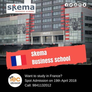 Spot admission - skema business school