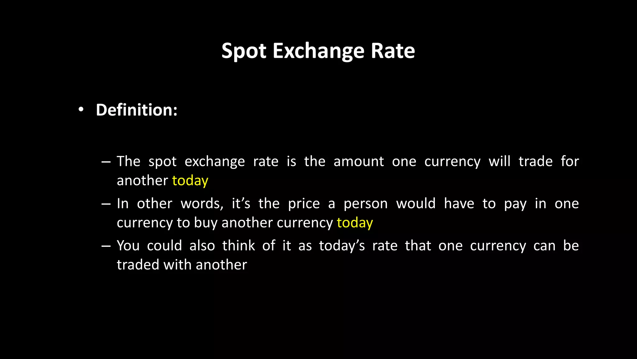 Spot and Forward Exchange Rate | PPTX