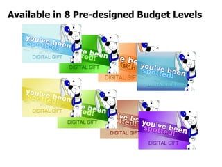 Available in 8 Pre-designed Budget Levels    