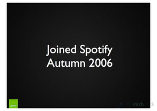 Spotify Pitch Deck