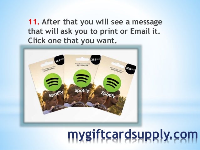 Spotify Gift Card Premium - Mygiftcardsupply.com