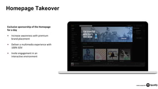 26
Homepage Takeover
Exclusive sponsorship of the Homepage
for a day
• Increase awareness with premium
brand placement
• Deliver a multimedia experience with
100% SOV
• Invite engagement in an
interactive environment
 