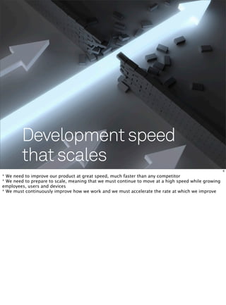 Development speed
        that scales
                                                                                    ...