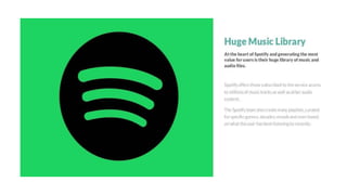 Spotify Based Slideshow Spotify presentation | PPTX