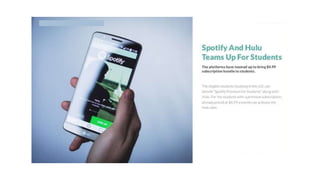 Spotify Based Slideshow Spotify presentation | PPTX