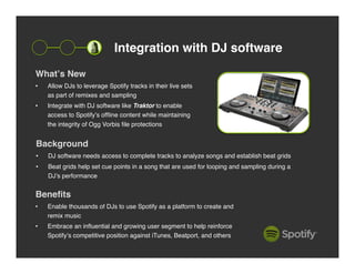 Product Owner presentation for Spotify