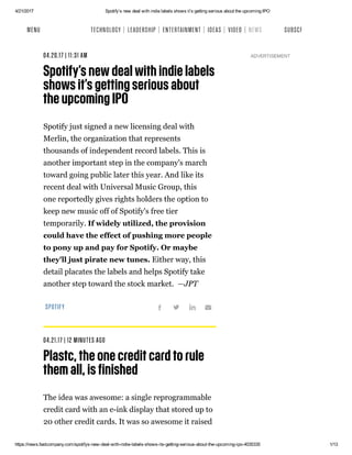 Spotify’s new deal with indie labels sh..