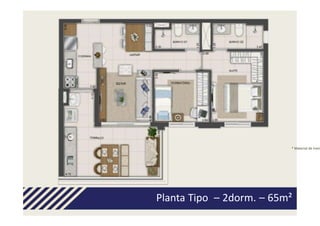 * Material de trein




Planta Tipo – 2dorm. – 65m²
 