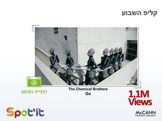 ‫השבוע‬ ‫קליפ‬
1.1M
Views
The Chemical Brothers
Go
 