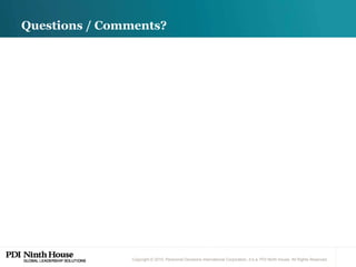 Questions / Comments? 