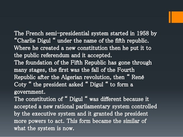 spot light on the semi presidential system semi presidential system