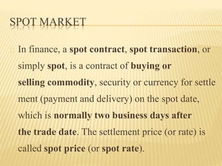 market spot meaning