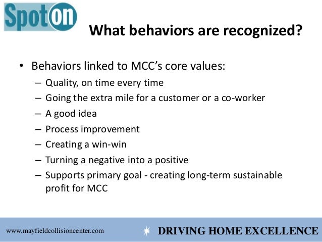  Spot On Peer Recognition Program