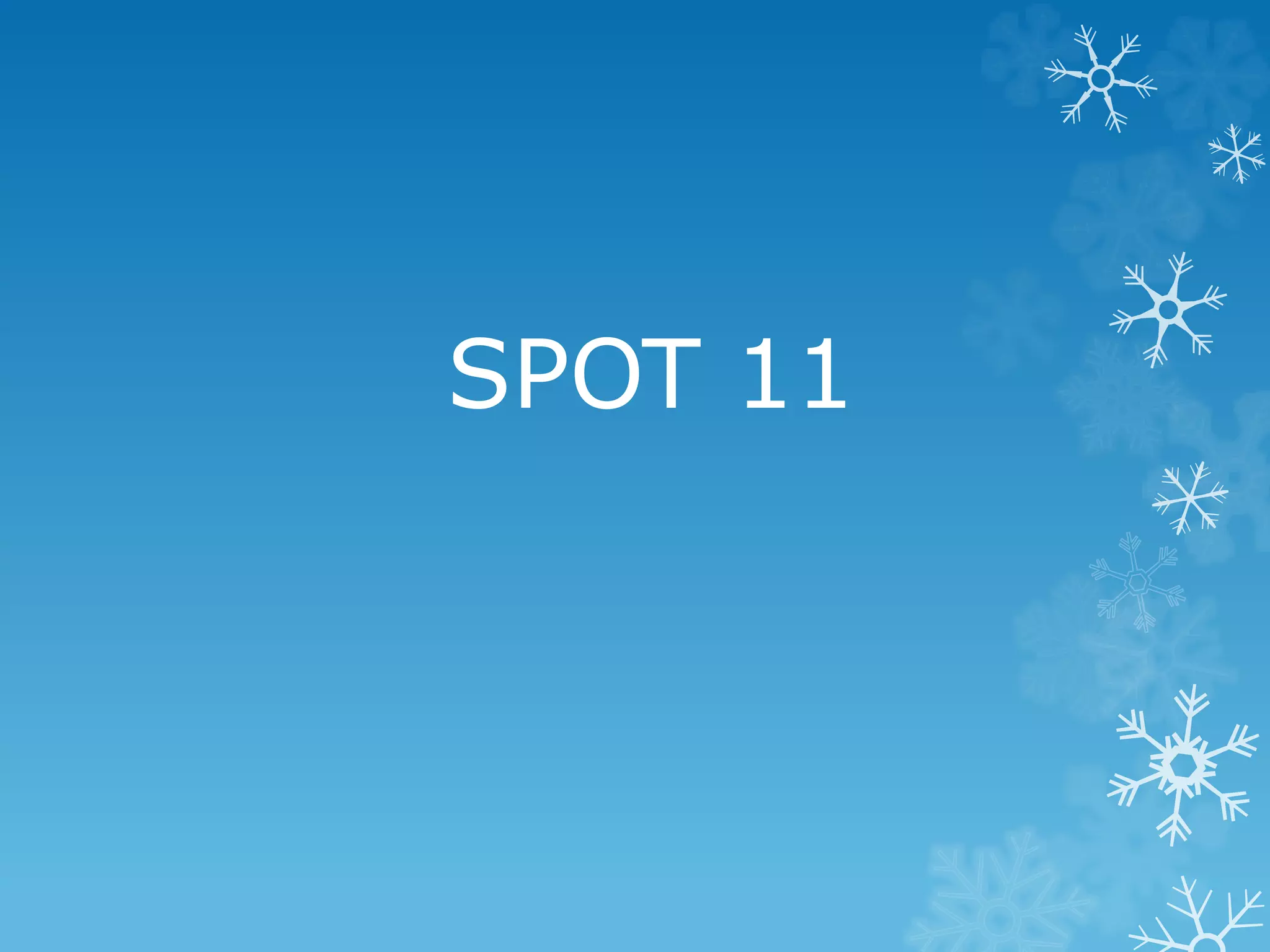 SPOT 11
 