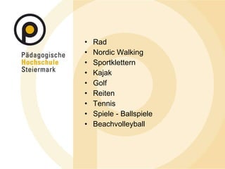 Rad Nordic Walking Sportklettern Kajak Golf Reiten Tennis Spiele - Ballspiele Beachvolleyball 