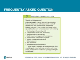Copyright © 2020, 2016, 2012 Pearson Education, Inc. All Rights Reserved
FREQUENTLY ASKED QUESTION
 