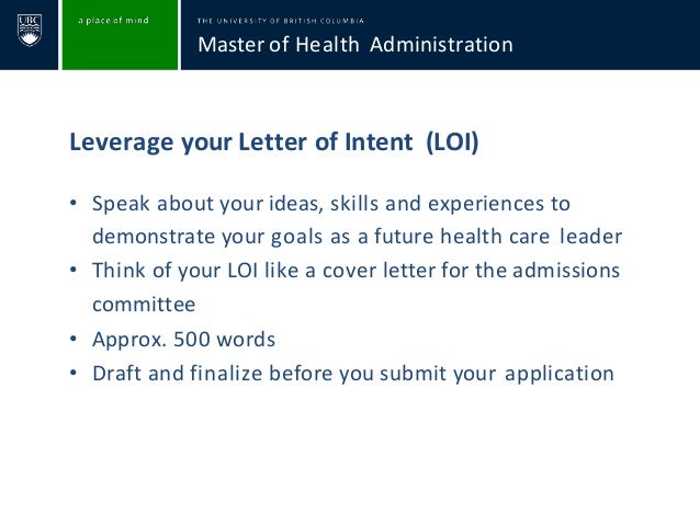 ubc mha graduate program recommendation letter for statistics program