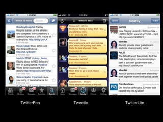 TwitterFon Tweetie TwitterLite 