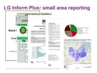 LG Inform Plus: small area reporting
 