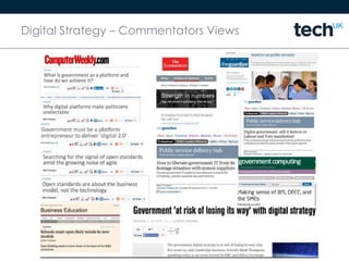 Digital Strategy – Commentators Views
 