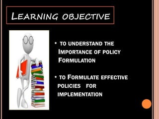 Strategic Planning: Policy Formulation by MRS | PDF