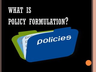 Strategic Planning: Policy Formulation by MRS | PDF