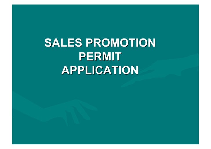 dti sales promotion permit