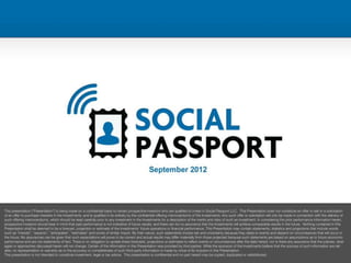 Social Passport presentation