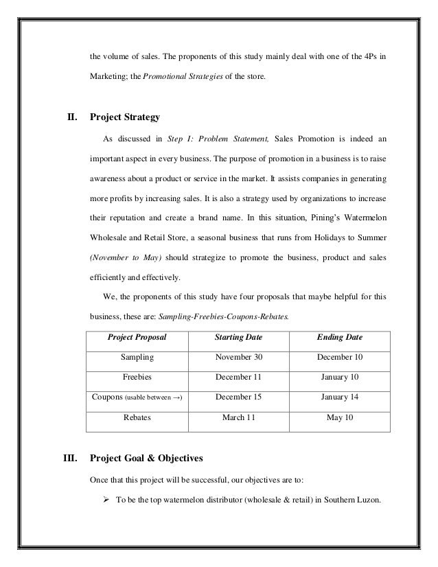sales promotion proposal for sbu how to write a proposal to sell a product