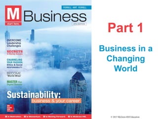 Part 1
Business in a
Changing
World
© 2015 McGraw-Hill Education.
 