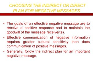 How to write Negative Messages | PPT