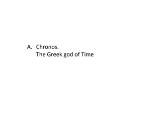 Chronos. The Greek god of Time 