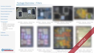 ©2021 by System Plus Consulting | SPR21530 – RF Front-End Module Comparison 2021 – Vol. 2 – Focus on 5G Chipset 20
Overview / Introduction
Company Profile & Supply Chain
Physical Analysis Summary
Physical Comparison
Cost Comparison
Market Analysis
Physical Analysis
o Summary
o Baseband - Front-End Analysis
o 5G Sub-6- Front-End Analysis
o 5G Sub-6 & mmWave - Front-
End Analysis
o 5G mmWave - Front-End
Analysis
Feedbacks
About System Plus
Package Overview – Filters
QM75005 – Opening – Optical View
©2021 by System Plus Consulting
QM78041 – Opening – Optical View
©2021 by System Plus Consulting
SKY58254 – Opening – Optical View
©2021 by System Plus Consulting
QPM6585 – Opening – Optical View
©2021 by System Plus Consulting
QM75005 – Filter – Optical View
©2021 by System Plus Consulting
QM78041 – Filter – Optical View
©2021 by System Plus Consulting
SKY58254 – Filter – Optical View
©2021 by System Plus Consulting
QPM6585 – Filter – Optical View
©2021 by System Plus Consulting
 
