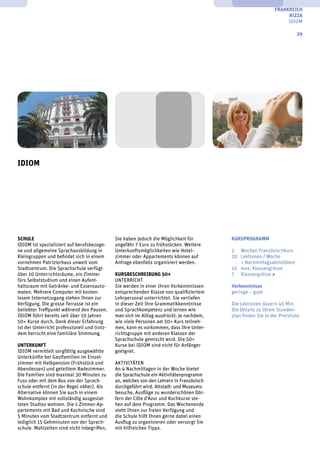 sprachen.ch - Sprachaufenthalte 50Plus