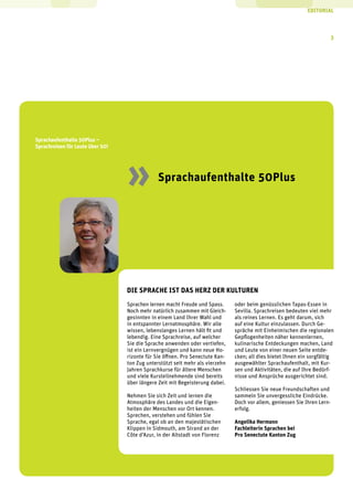 sprachen.ch - Sprachaufenthalte 50Plus