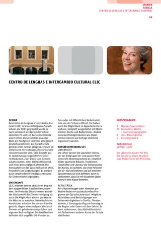 sprachen.ch - Sprachaufenthalte 50Plus