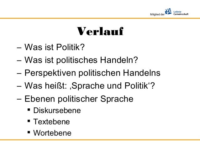 Was Ist Politik Definition Sprache und politik