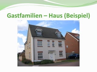 Gastfamilien – Haus (Beispiel)
 