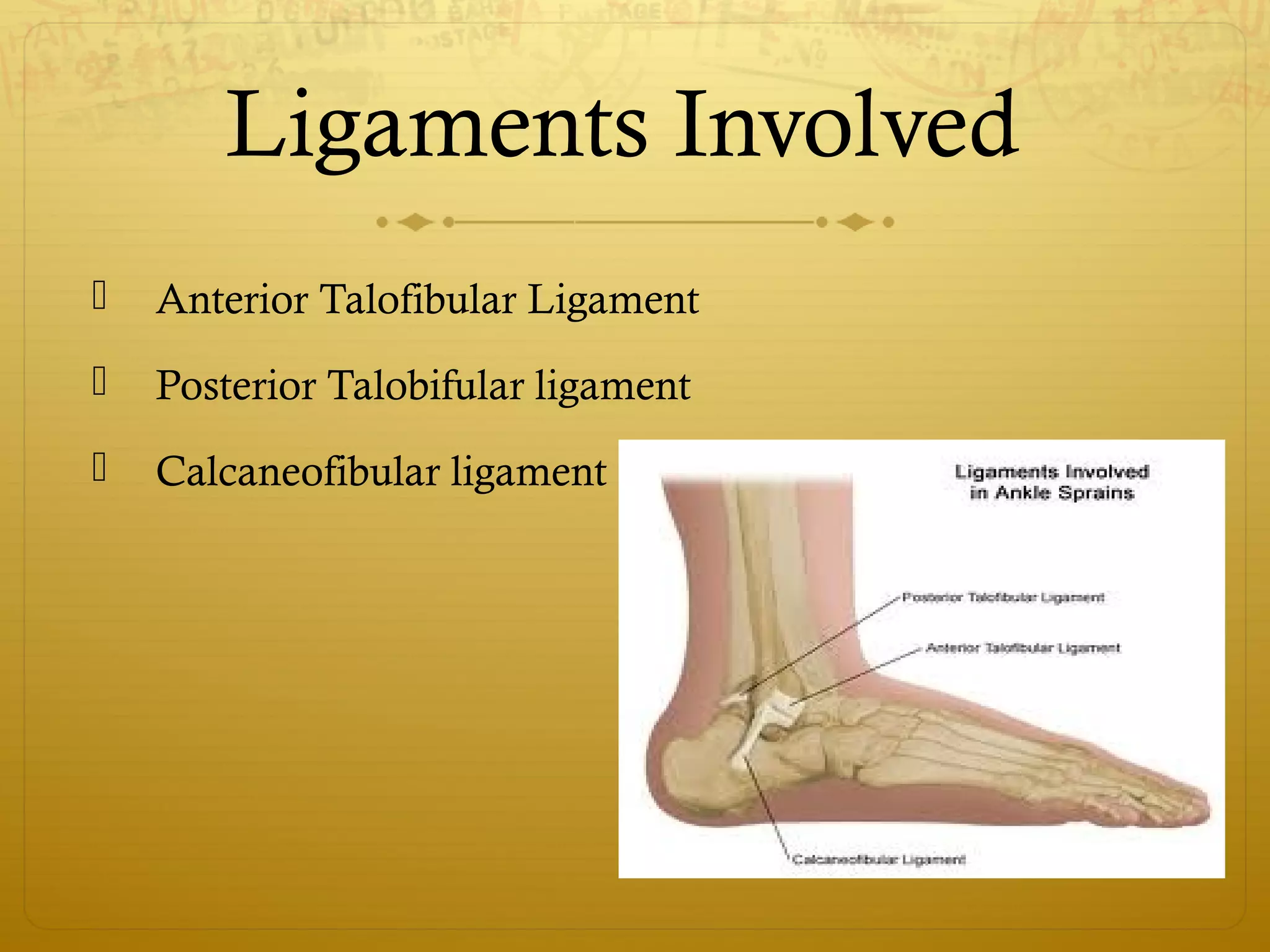 Sprained Ankle Grade II | PPT
