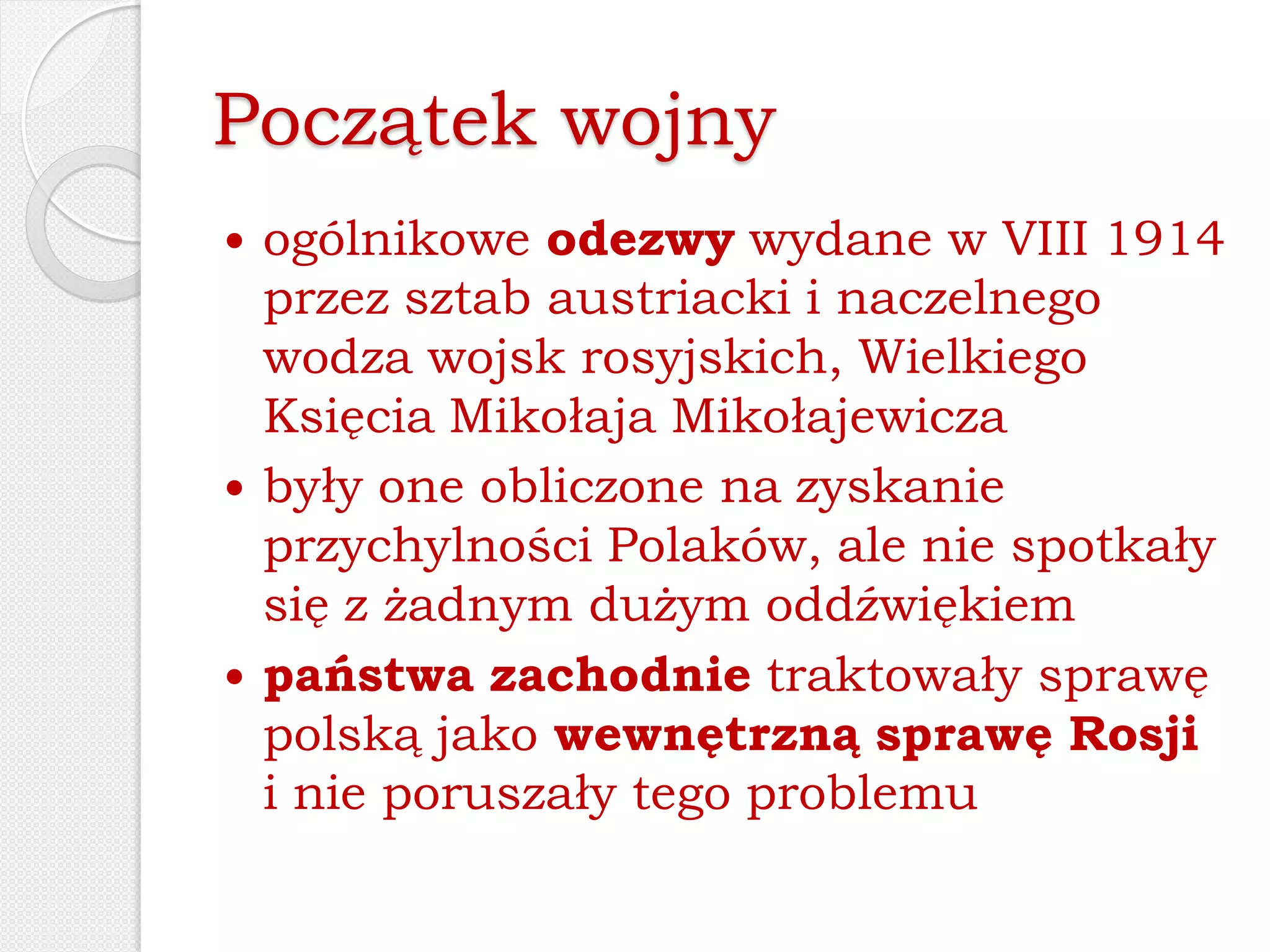 Sprawa polska w czasie i wś | PDF