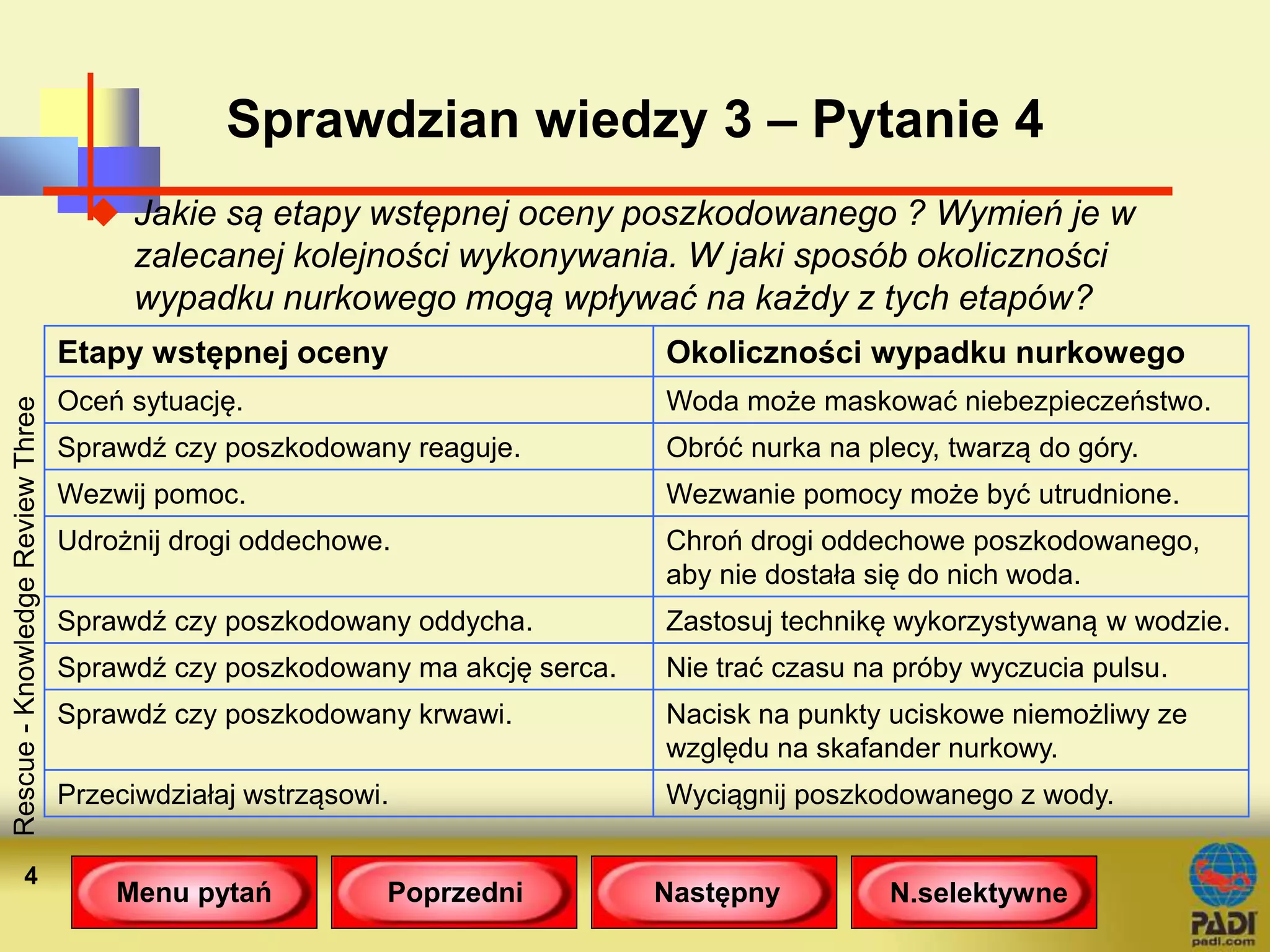 Sprawdzian wiedzy 3