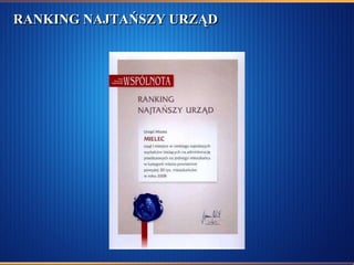 RANKING NAJTAŃSZY URZĄD 
