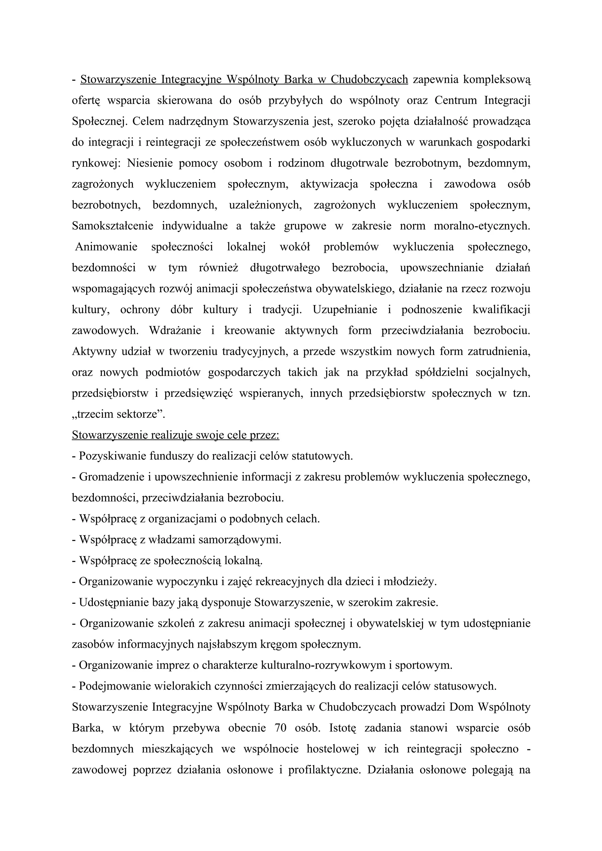 Sprawozdanie ze stażu | DOC