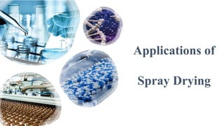 Applications of
Spray Drying
 