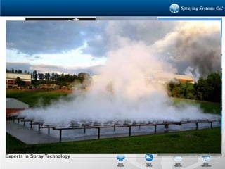 Exemplos de
bons projetos de
Spray Pond,
dimensionados
por especialistas
da área
 