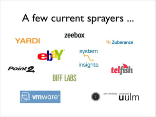 A few current sprayers ...

 