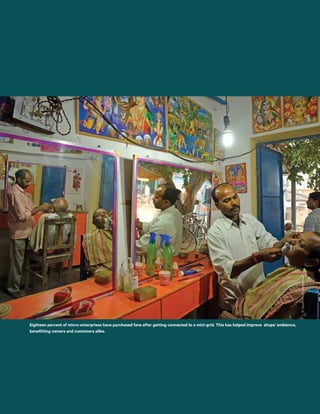 ©SayanChuenudomsavad
Eighteen percent of micro-enterprises have purchased fans after getting connected to a mini-grid. This has helped improve shops' ambience,
benefitting owners and customers alike.
 